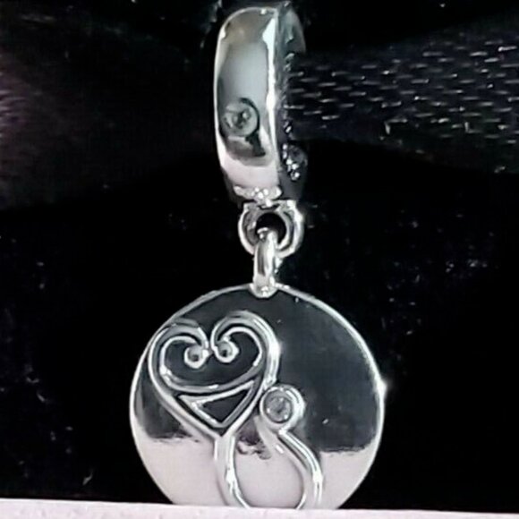 Authentic  PANDORA *RETIRED* Sterling Silver Dazzling Stethoscope Charm 797587CZ - Picture 1 of 7